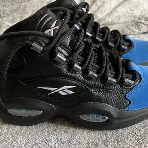 Reebok Black and Blue Sneakers